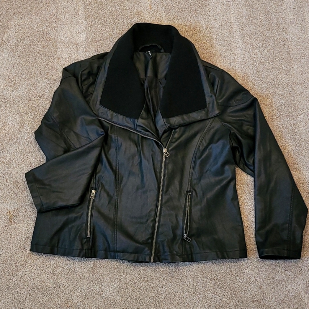 Black pleather jacket